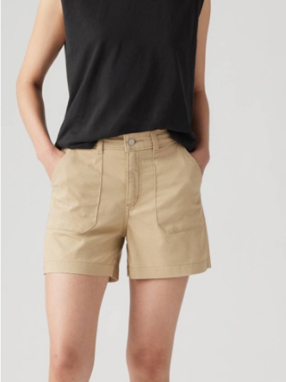 Levi’s Women’s Khaki Utility Shorts